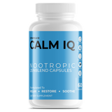 CalmIQ: Nootropic ZenBlend 60 Capsules to Relax & Soothe (Sugar Free) with Ashwagandha, Magnesium, Rhodiola, L-Theanine, Valeria, GABA, Biotin, 5-HTP Gym Peace: Supplements to Calm & Sleep (Gluten Free, All Natural, Non-GMO, Zero Sugar, Vegan, Organic)