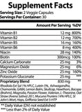 CalmIQ: Nootropic ZenBlend 60 Capsules to Relax & Soothe (Sugar Free) with Ashwagandha, Magnesium, Rhodiola, L-Theanine, Valeria, GABA, Biotin, 5-HTP Gym Peace: Supplements to Calm & Sleep (Gluten Free, All Natural, Non-GMO, Zero Sugar, Vegan, Organic)