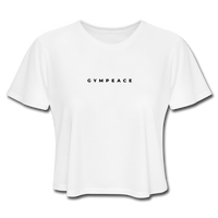 Gympeace Cropped T-Shirt - white