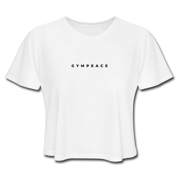 Gympeace Cropped T-Shirt - white